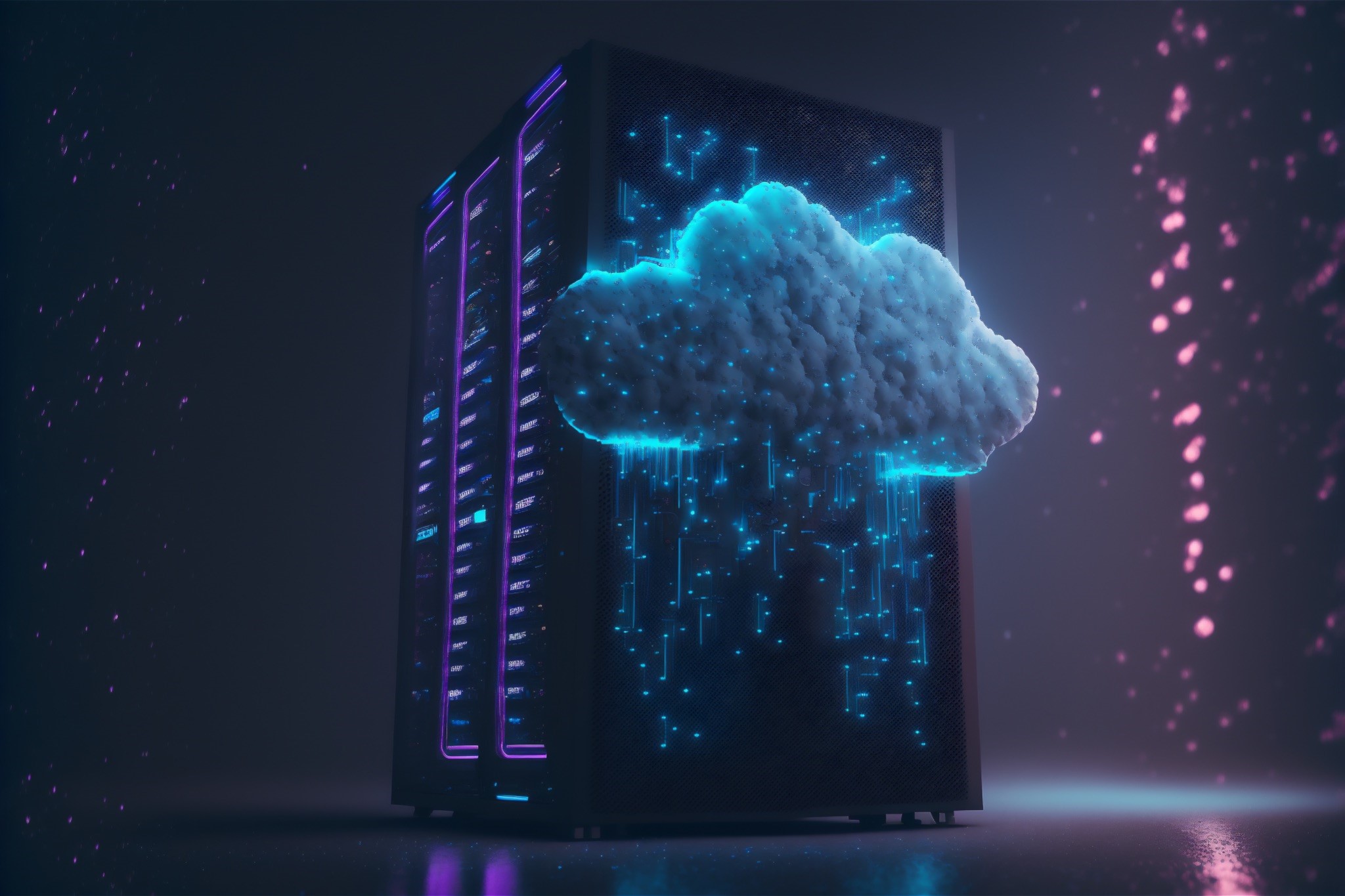 Image of a cloud computer representing cloud engineering